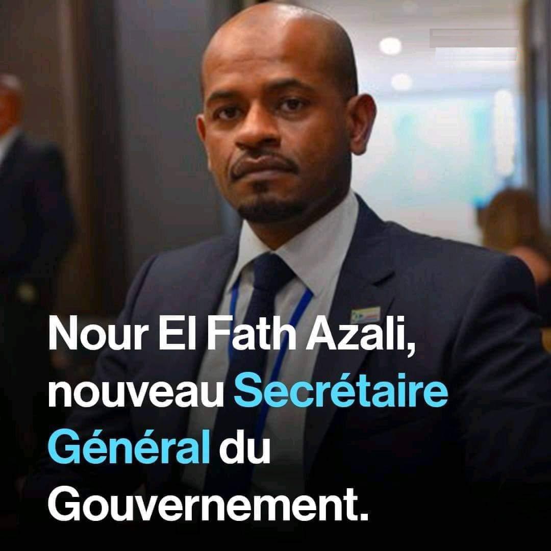 2024 07 01 1 2 EL FATH AZALI Nour nommé Secrétaire général du gouvernement de lUnion des Comores